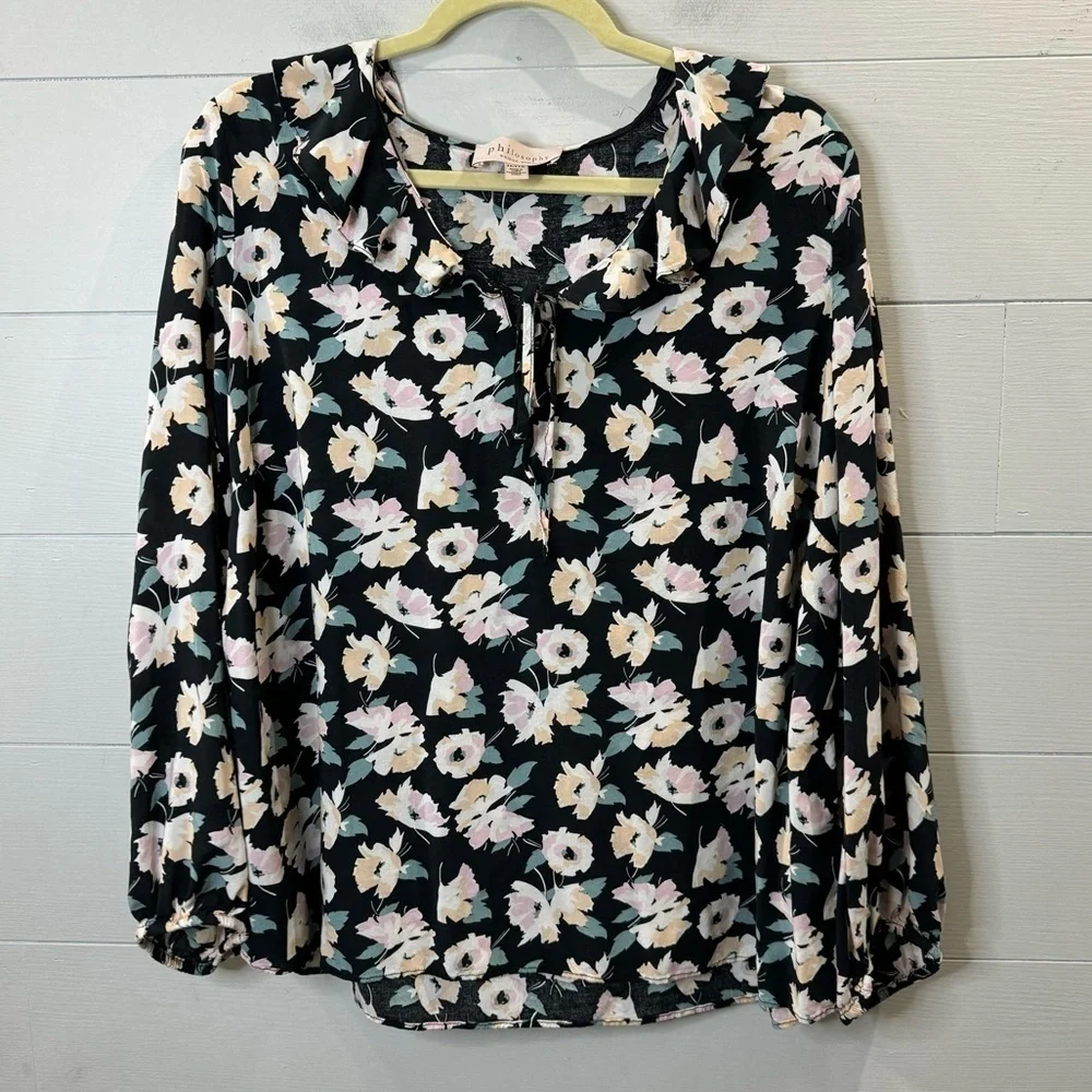 Philosophy | Women's Floral Lightweight Breathable Top Size 2X - Picture 1 of 8